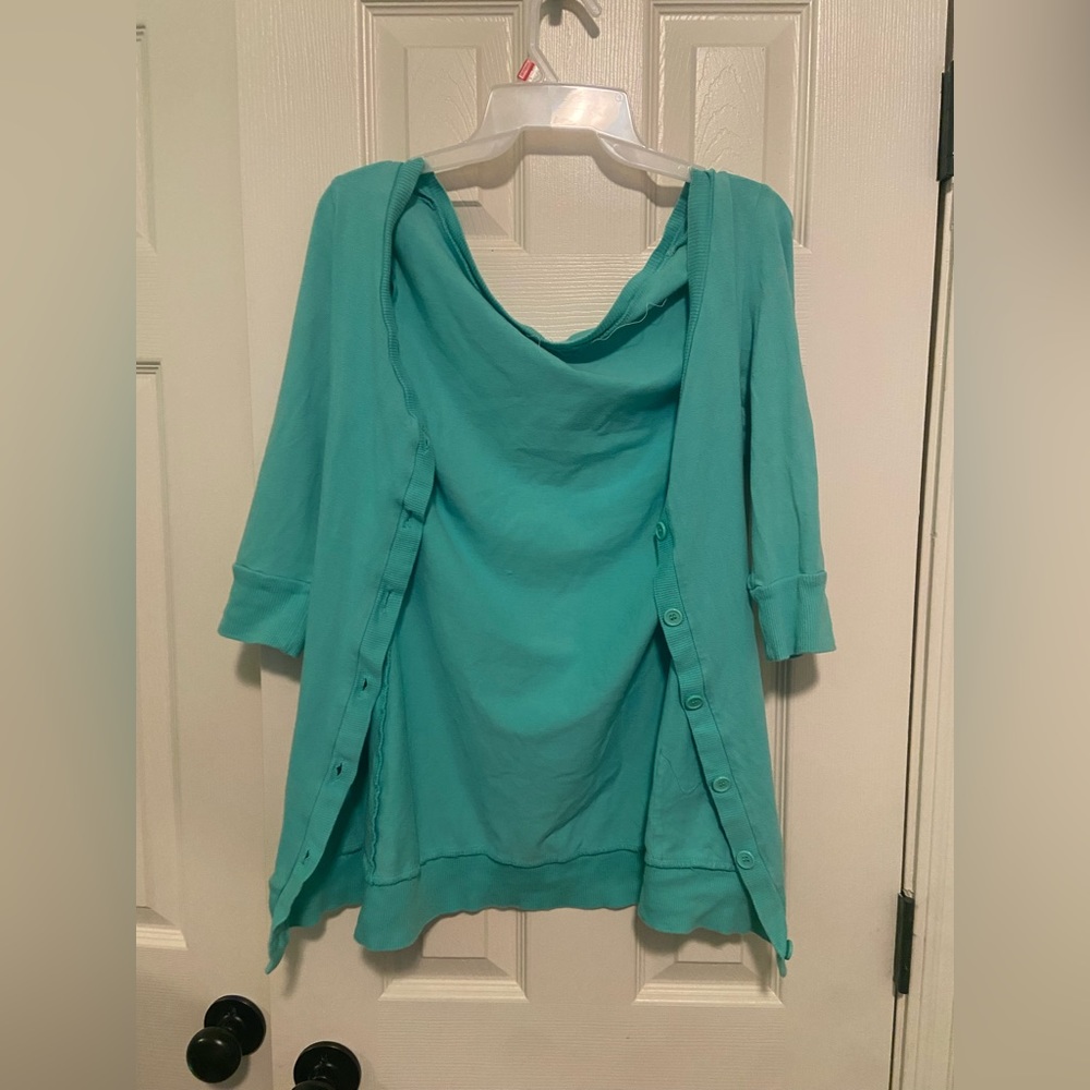 Turquoise cardigan